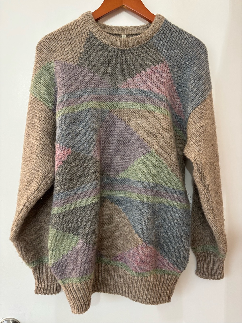 Heritage Made in Ireland Men’s Pure Multicolor Wool Crewneck Sweater Size 38